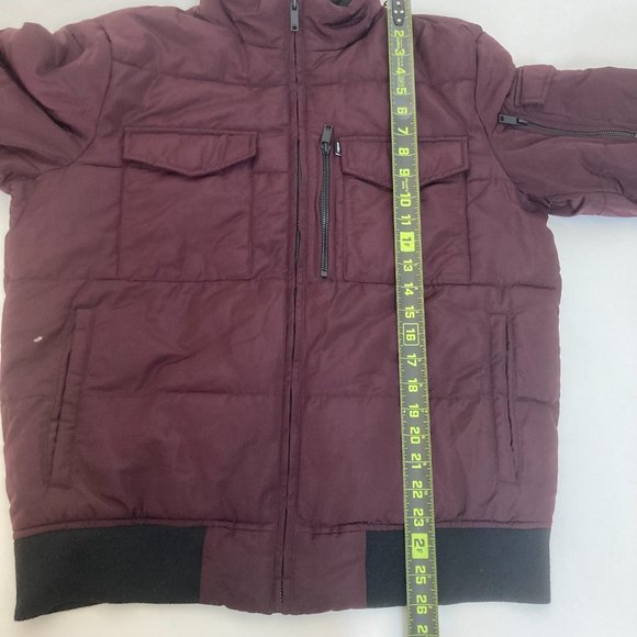 Dkny Elastic Cuffs Zip Closure High Neck Winter Bomber Jacket - Picture 8 of 16